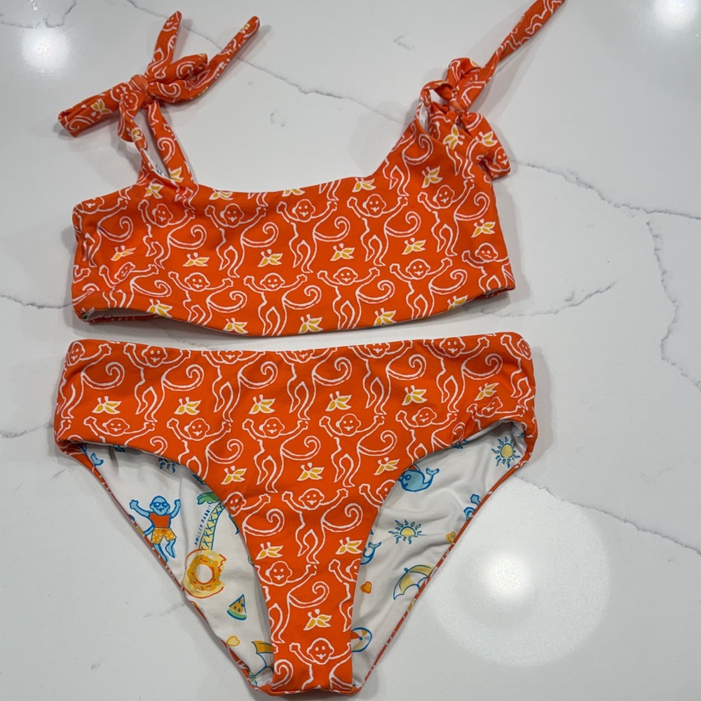 Roller Rabbit | Swim | Kids Orange Roller Rabbit Reversible Monkey ...